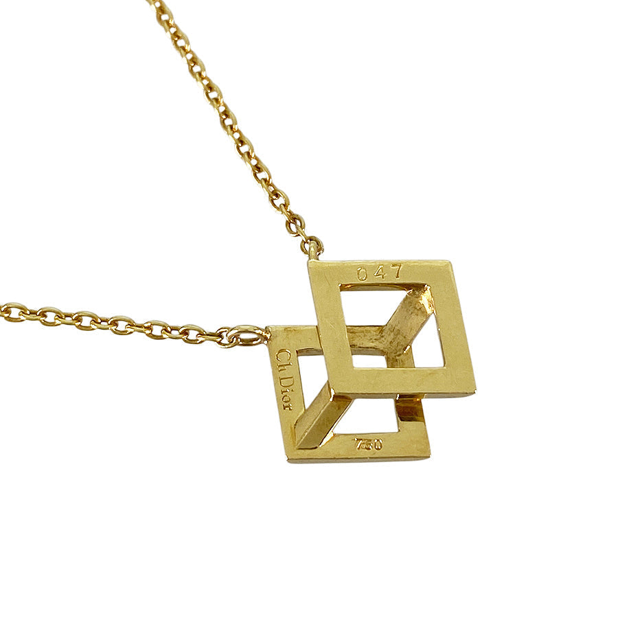 Dior Square Cube Necklace