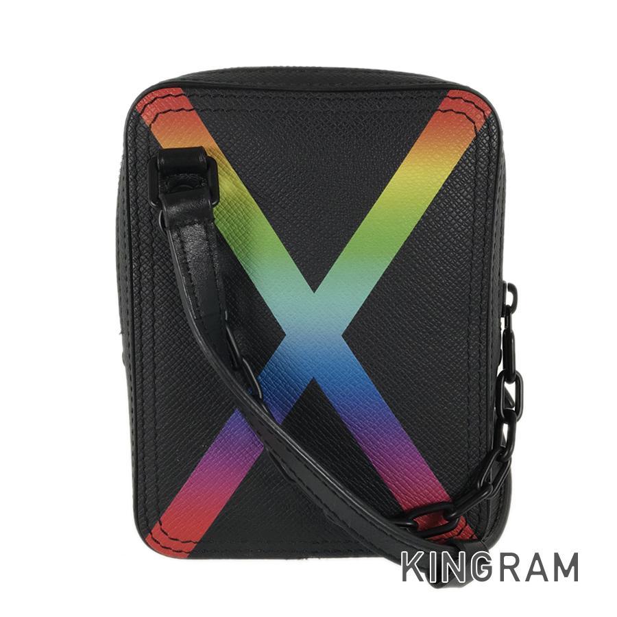 LOUIS VUITTON Taiga Rainbow Danube Messenger M30332 Shoulder bag