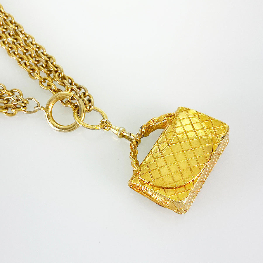CHANEL Matelasse Long necklace