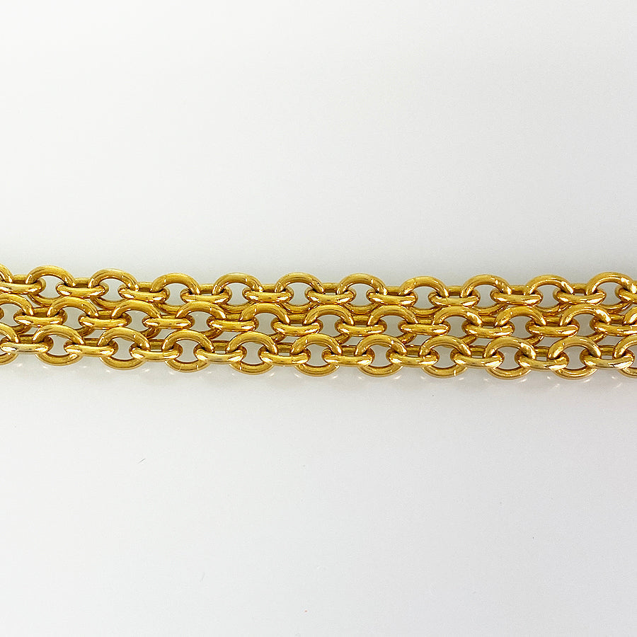 CHANEL Matelasse Long necklace