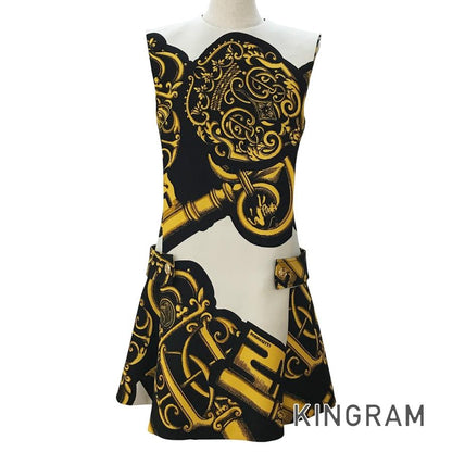 LOUIS VUITTON Fornasetti RW212B HV3 FLRO61 Women's Dresses