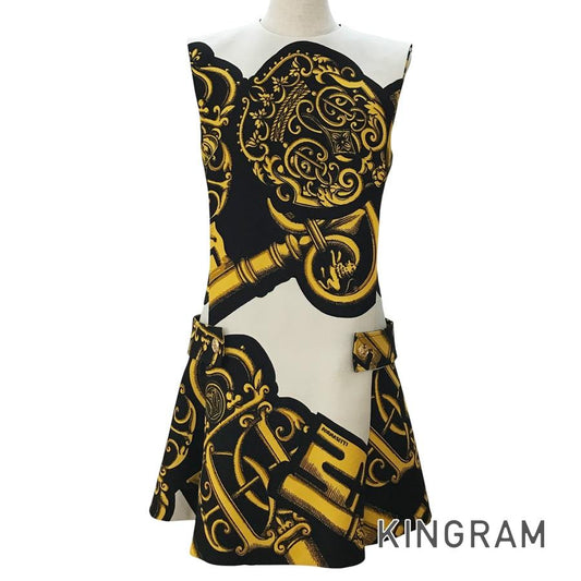LOUIS VUITTON Fornasetti RW212B HV3 FLRO61 Women's Dresses