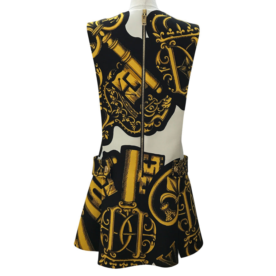 LOUIS VUITTON Fornasetti RW212B HV3 FLRO61 Women's Dresses