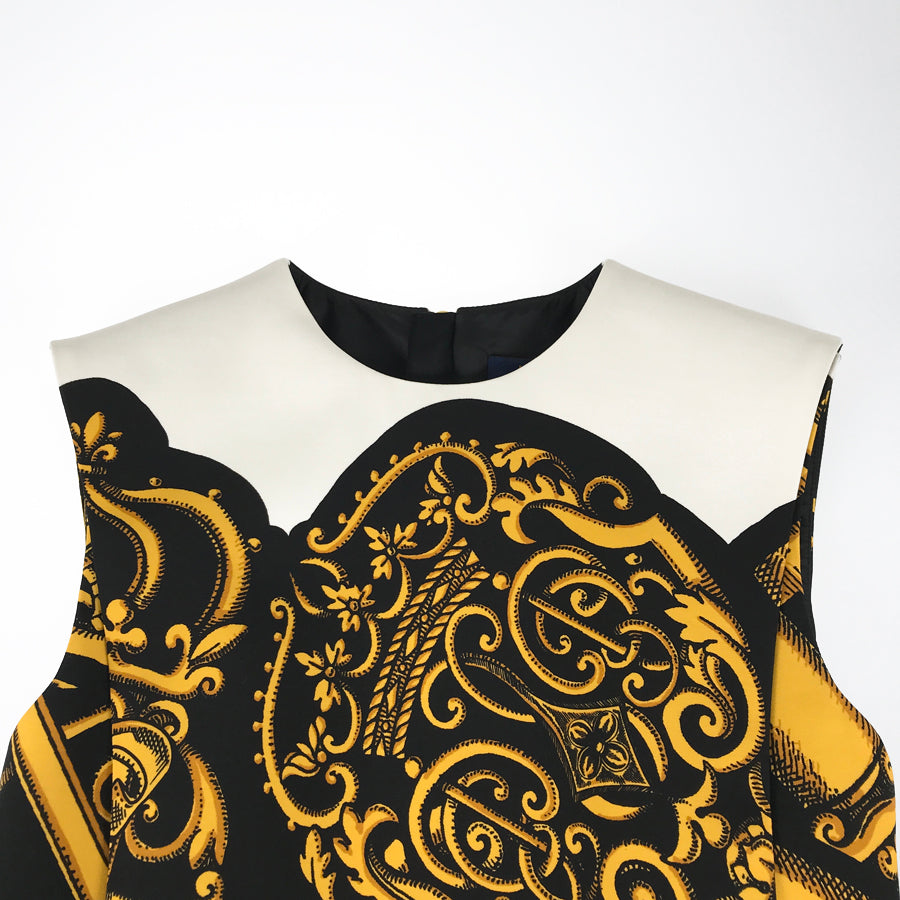 LOUIS VUITTON Fornasetti RW212B HV3 FLRO61 Women's Dresses