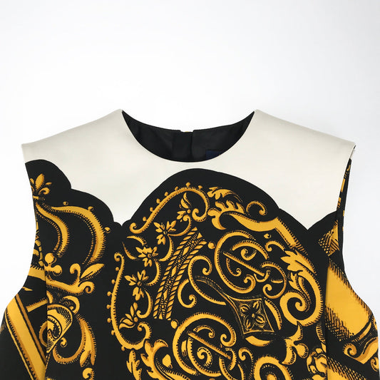 LOUIS VUITTON Fornasetti RW212B HV3 FLRO61 Women's Dresses