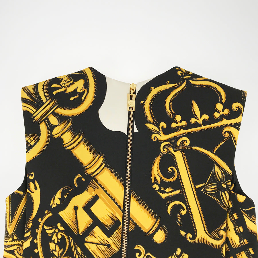 LOUIS VUITTON Fornasetti RW212B HV3 FLRO61 Women's Dresses