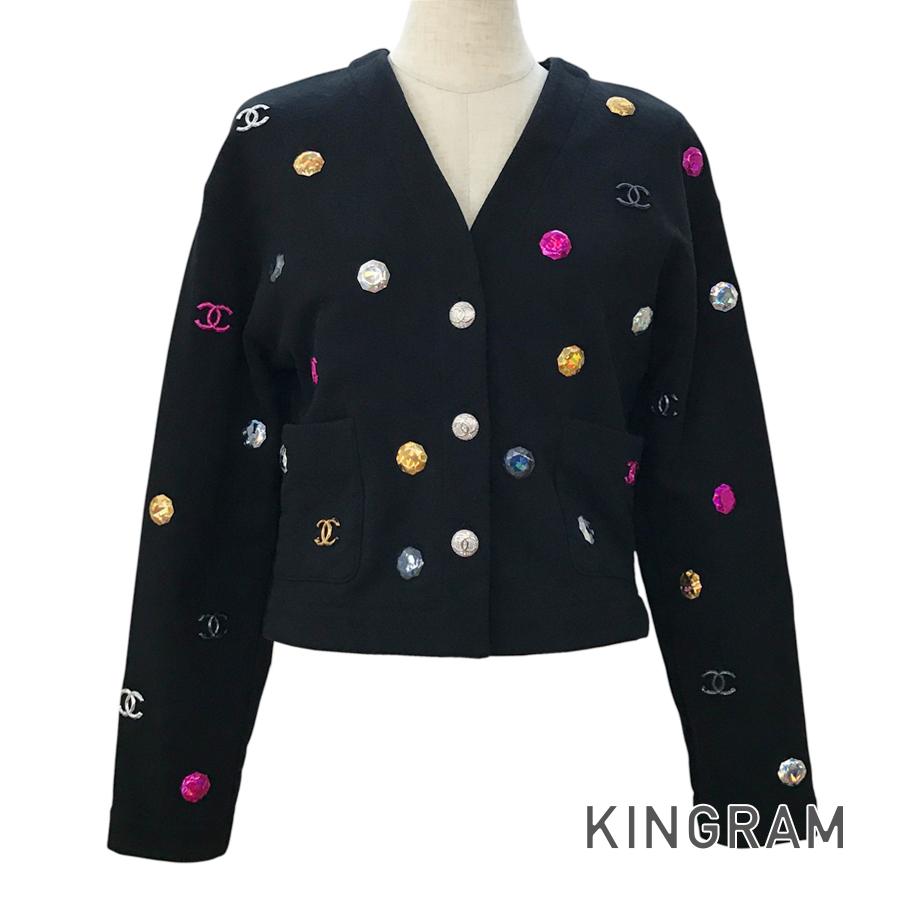 CHANEL 21K P71493 K10289 Women's Cardigan