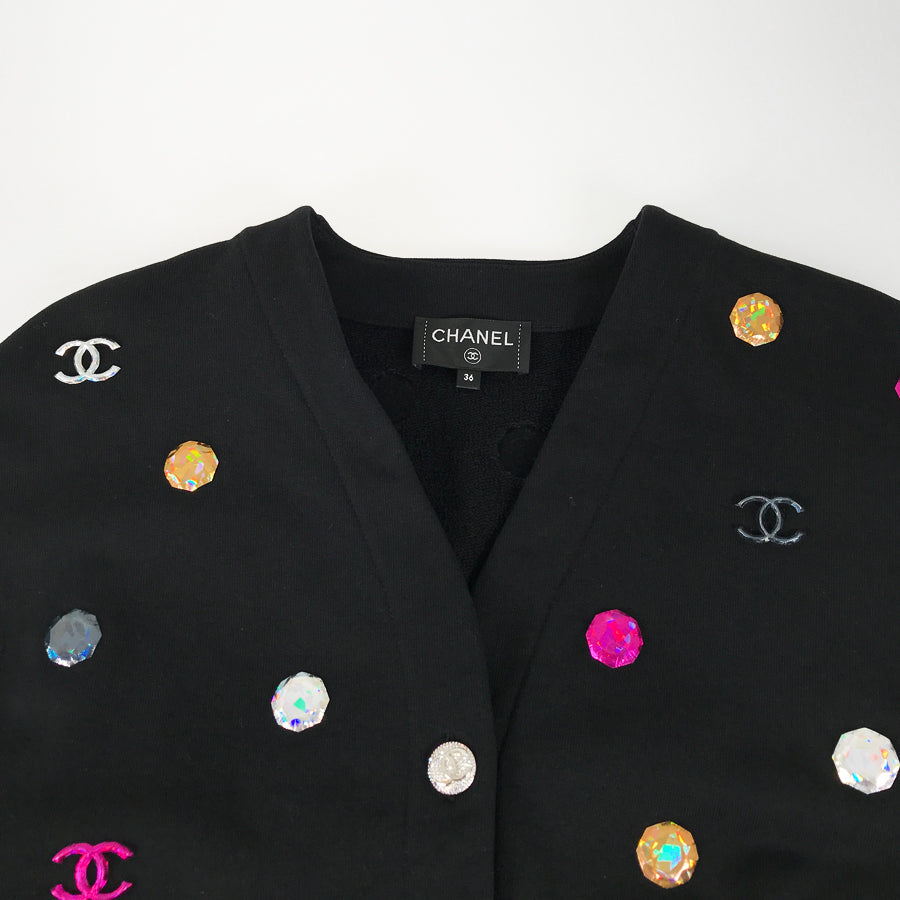 CHANEL 21K P71493 K10289 Women's Cardigan