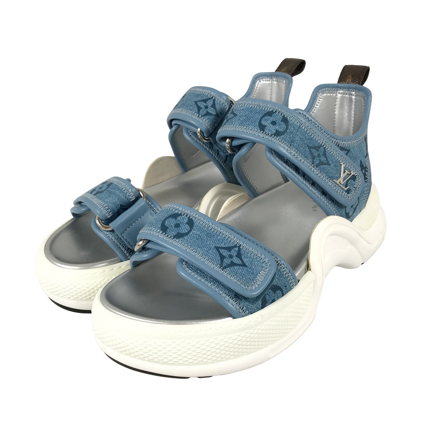 LOUIS VUITTON Monogram LV Arclight Line Women's Sandals