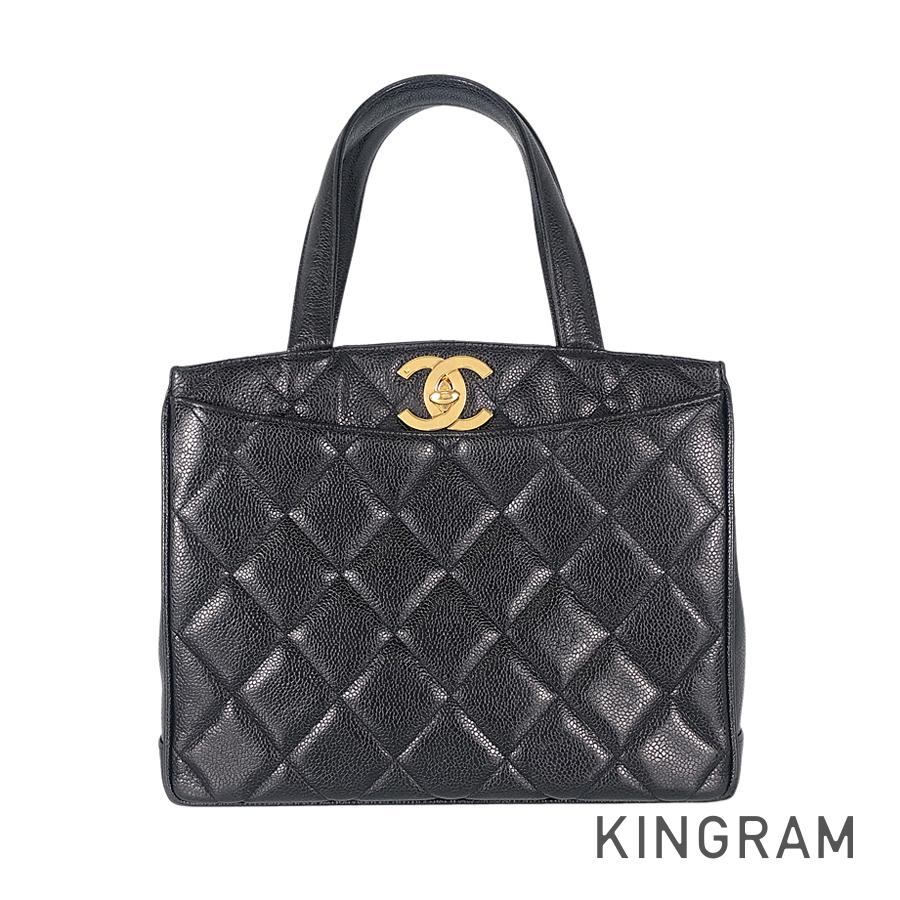 CHANEL COCO Mark Turnlock Hardware Tote Bag