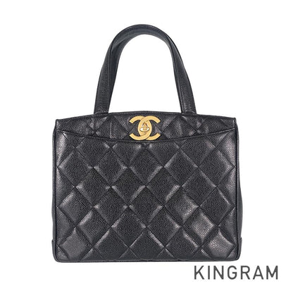 CHANEL COCO Mark Turnlock Hardware Tote Bag