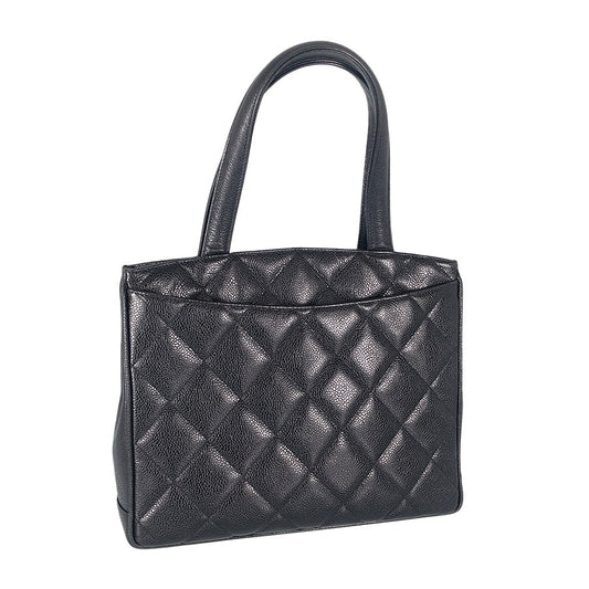 CHANEL COCO Mark Turnlock Hardware Tote Bag