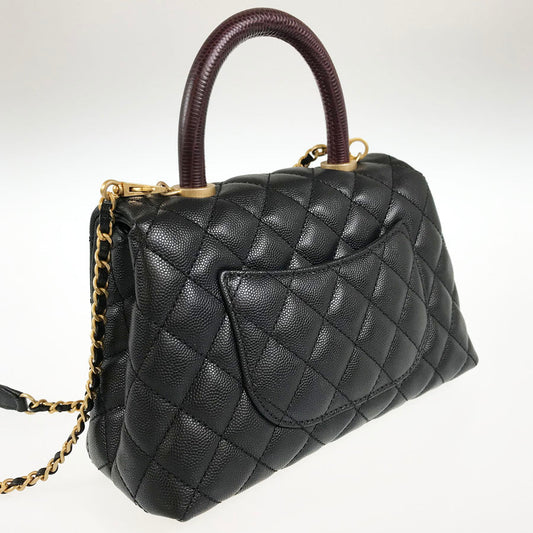 CHANEL Coco Handle XS Gold Hardware Handbag
