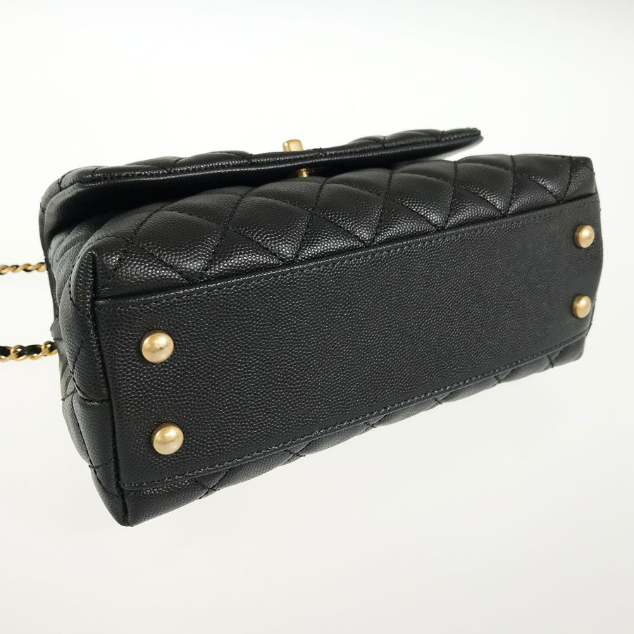 CHANEL Coco Handle XS Gold Hardware Handbag