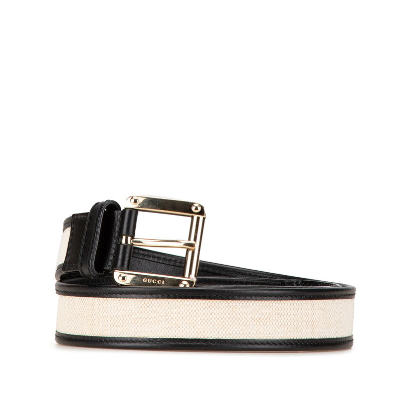 Gucci Canvas Leather Belt