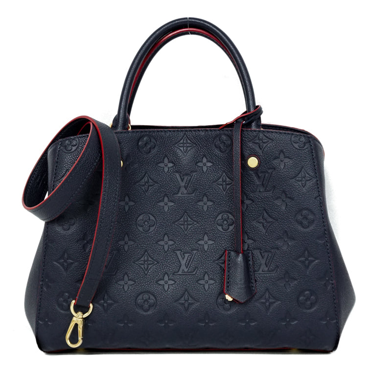 Louis Vuitton Monogram Empreinte Montaigne MM Handbag 2Way