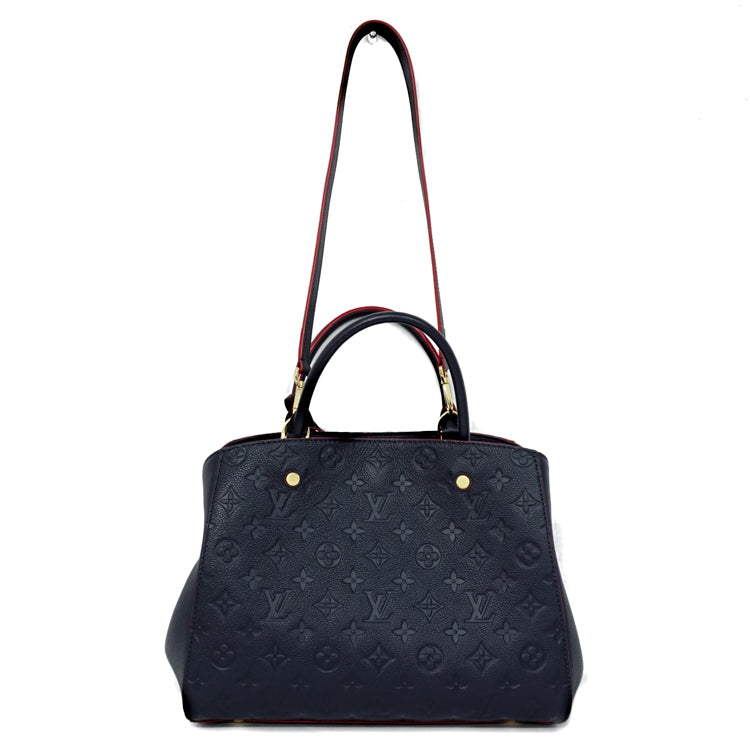 Louis Vuitton Monogram Empreinte Montaigne MM Handbag 2Way