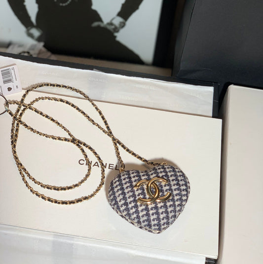 CHL - Long Necklace Bag Beige And White For Women Bags 3in/7.6AmeliaAB9485 B09330 NK599