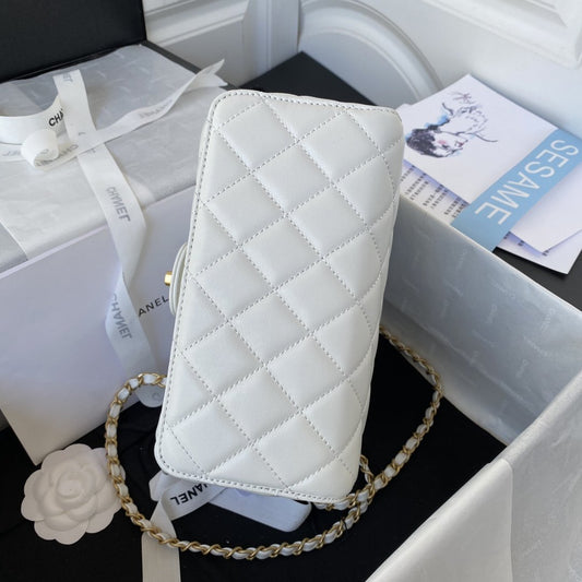CHL - Small Floor Pack White For Women Bags 7.6in/19.5cm