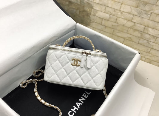 CHL - Small Vanity Case White For Women Bags 5.9in/15cm