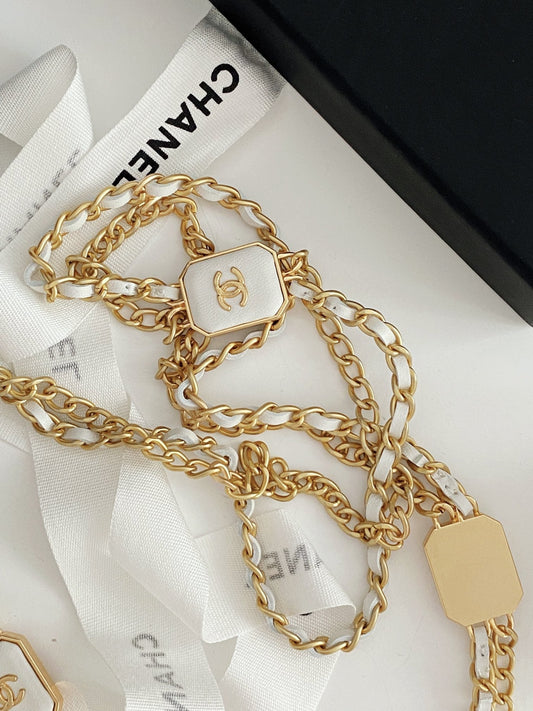 CHL - Small Vanity With Chain White For Women Bags 4.3in/11cm