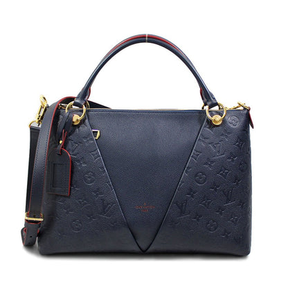 Louis Vuitton Monogram Empreinte V Tote MM Marine Rouge