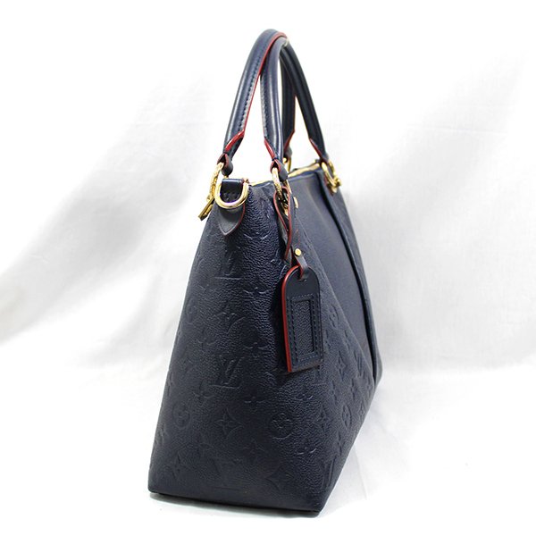 Louis Vuitton Monogram Empreinte V Tote MM Marine Rouge