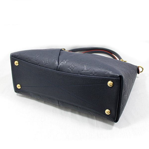 Louis Vuitton Monogram Empreinte V Tote MM Marine Rouge