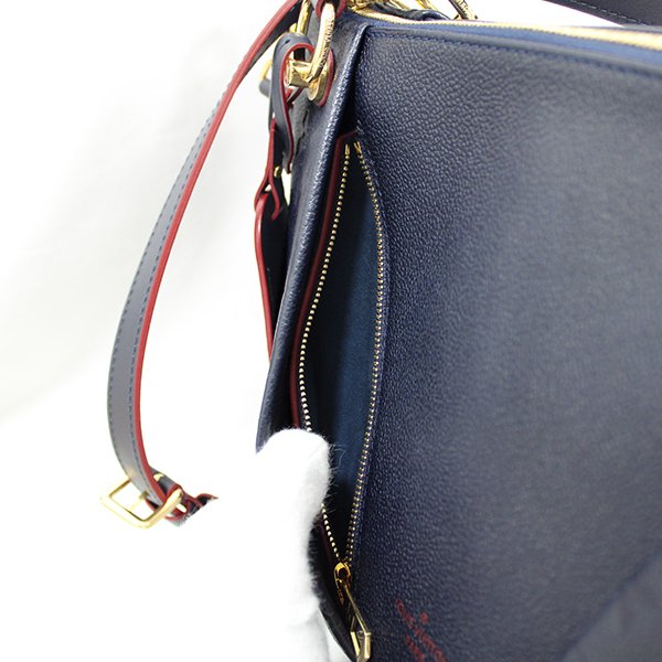 Louis Vuitton Monogram Empreinte V Tote MM Marine Rouge