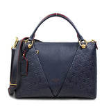 Louis Vuitton Monogram Empreinte V Tote MM Marine Rouge