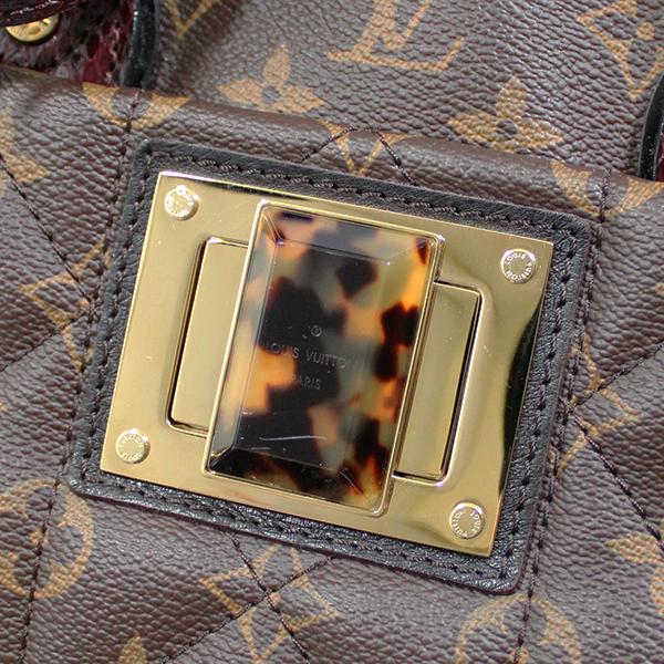 Louis Vuitton Monogram Etoile Exotic Tote MM  Python Leather Shulder Bag