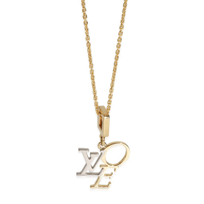 Louis Vuitton White Gold & Yellow Gold  LOVE Pendant