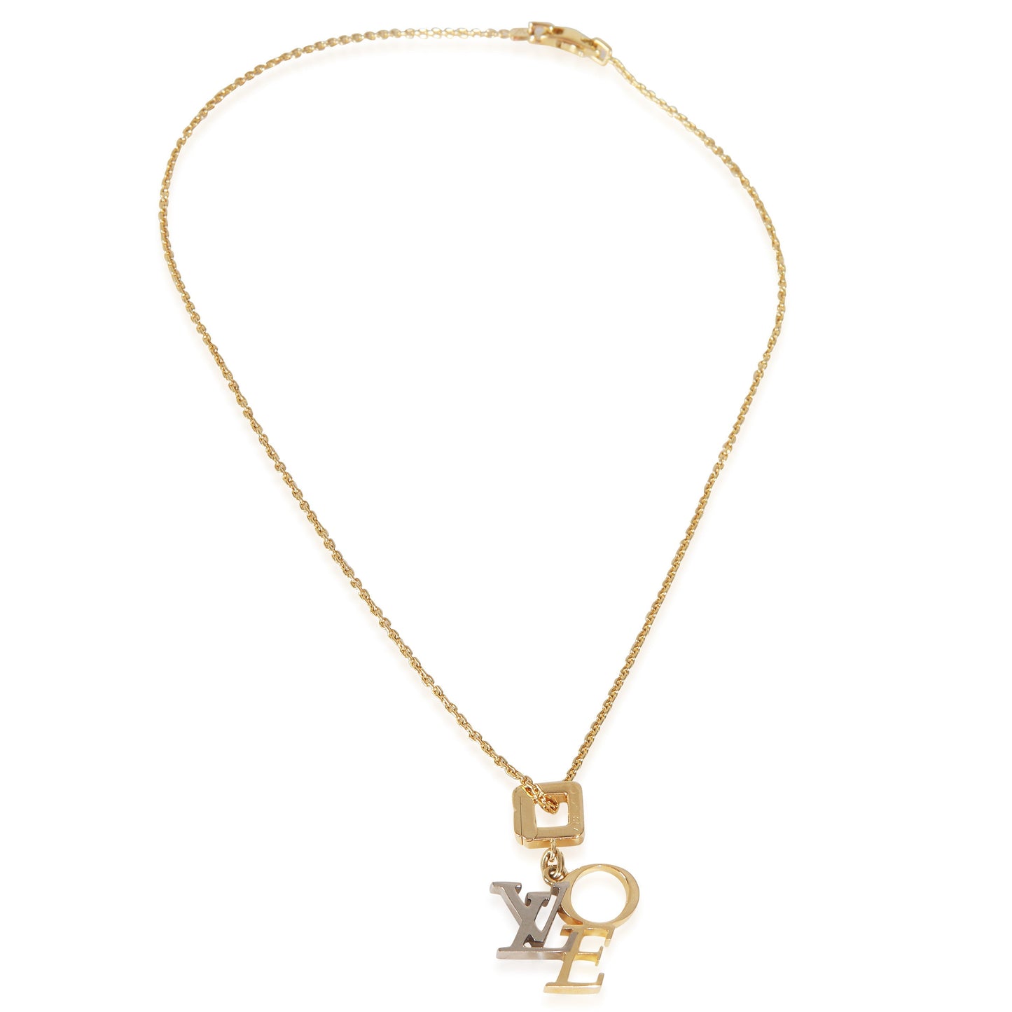 Louis Vuitton White Gold & Yellow Gold  LOVE Pendant