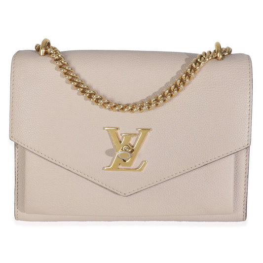 Louis Vuitton Pink Calfskin Mylockme Chain Bag BB