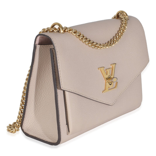 Louis Vuitton Pink Calfskin Mylockme Chain Bag BB