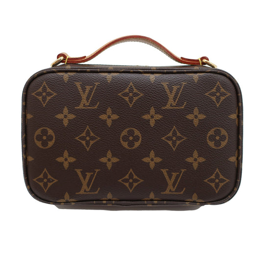 Louis Vuitton Utility Crossbody Shoulder Bag Monogram Brown 2Way