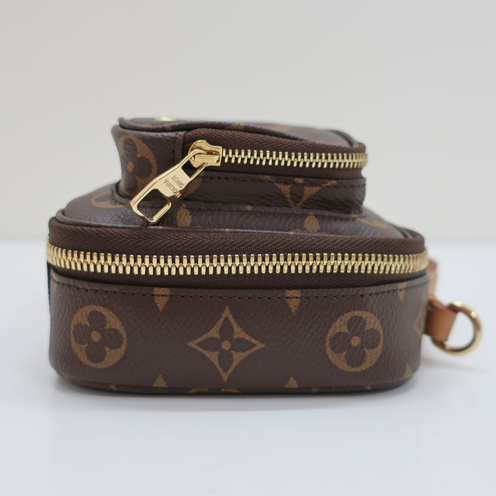 Louis Vuitton Utility Crossbody Shoulder Bag Monogram Brown 2Way