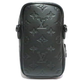 Louis Vuitton Monogram Shadow Leather Double Crossbody Phone Clutch
