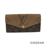 LOUIS VUITTON Monogram Giant Reverse Portefeiulle Sarah M80726 Long wallet Folding cover lid