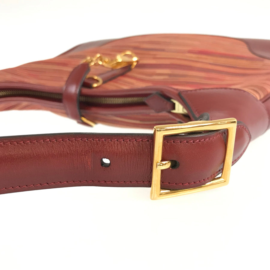 HERMES ?D carved seal made in 2000 one belt Shoulder Bag