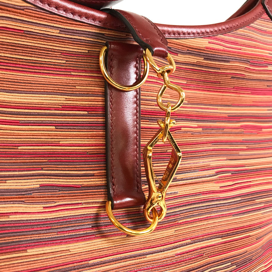 HERMES ?D carved seal made in 2000 one belt Shoulder Bag