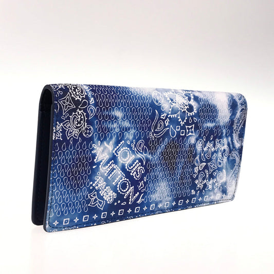 LOUIS VUITTON Monogram Bandana Portefeiulle Brazza purse Bifold