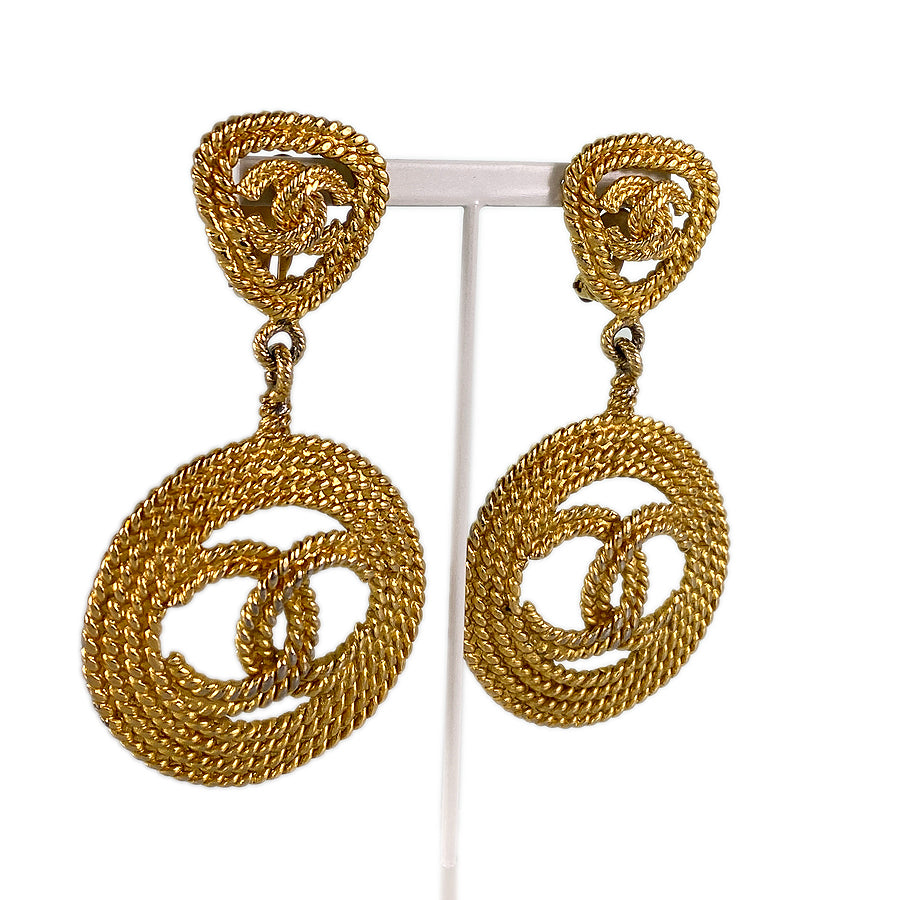 CHANEL COCO Mark   Circle Swing Earring