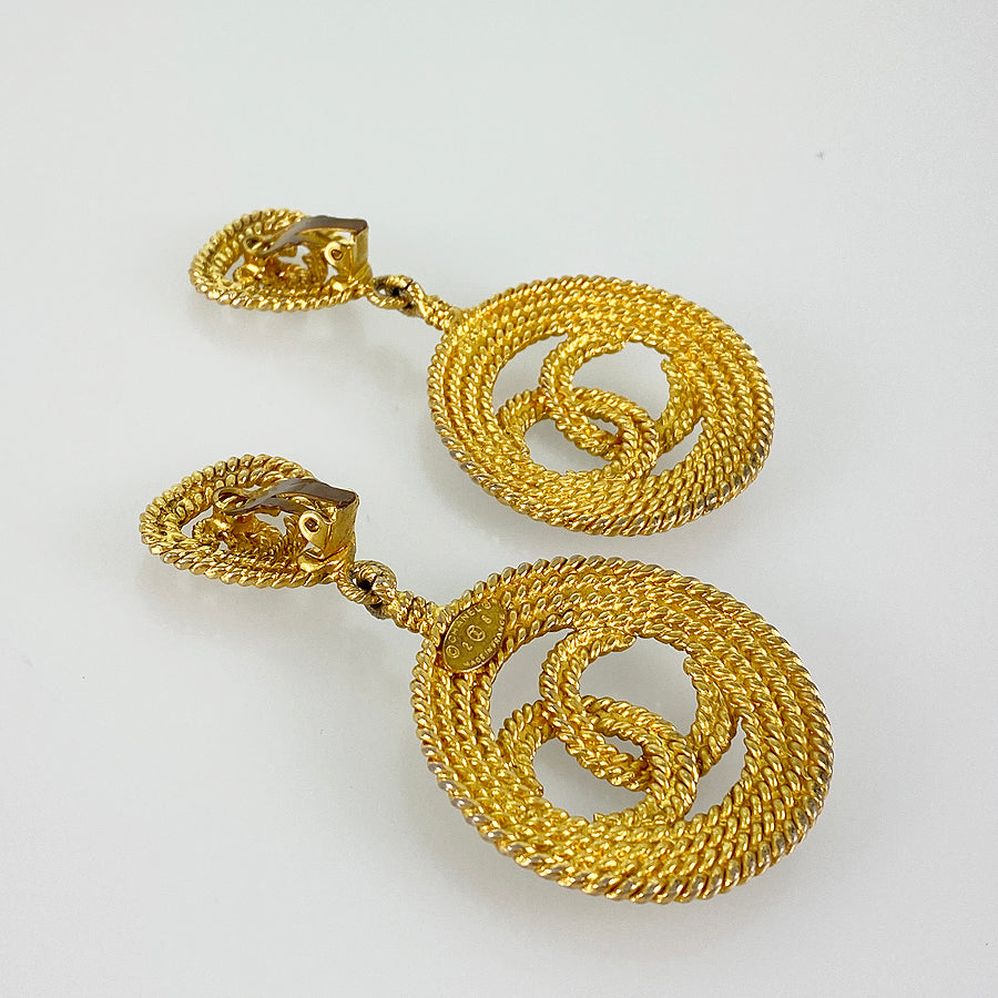 CHANEL COCO Mark   Circle Swing Earring