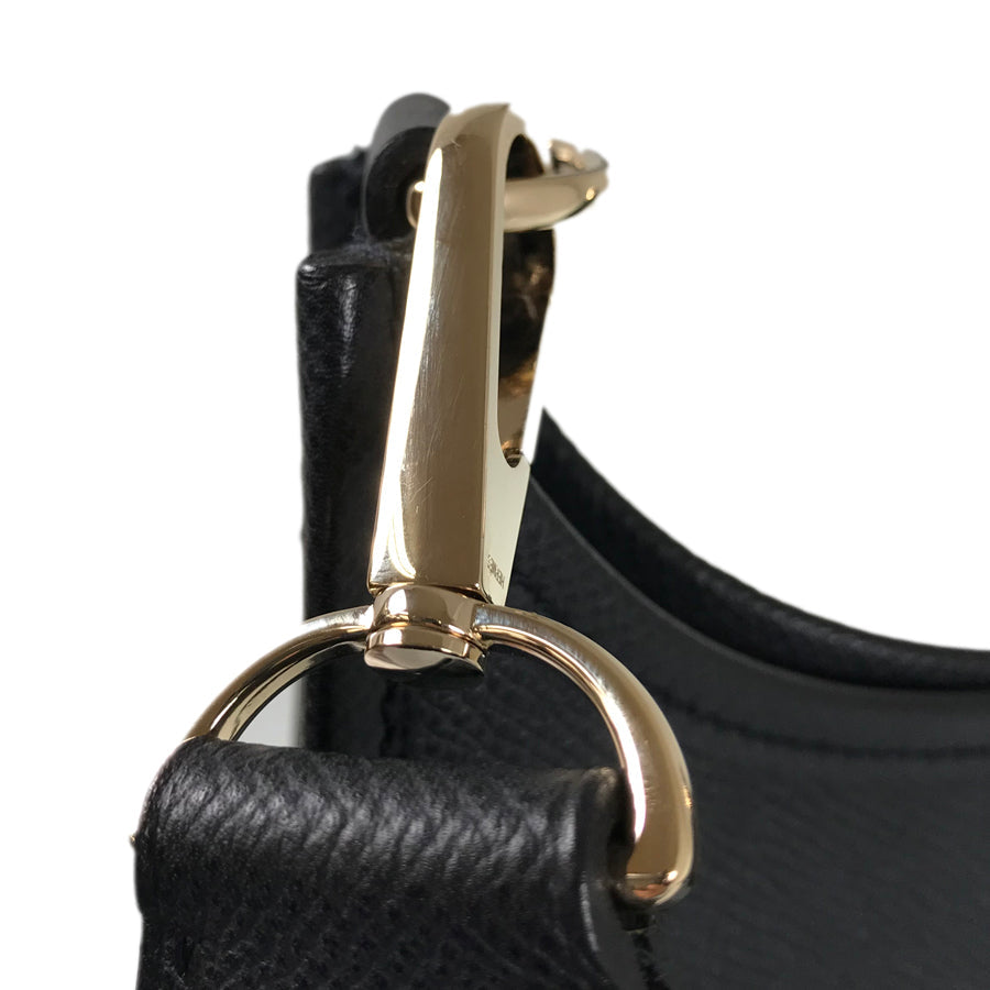 HERMES Evelyn 2 PM ?I engraved 2012 Gold Hardware Shoulder Bag