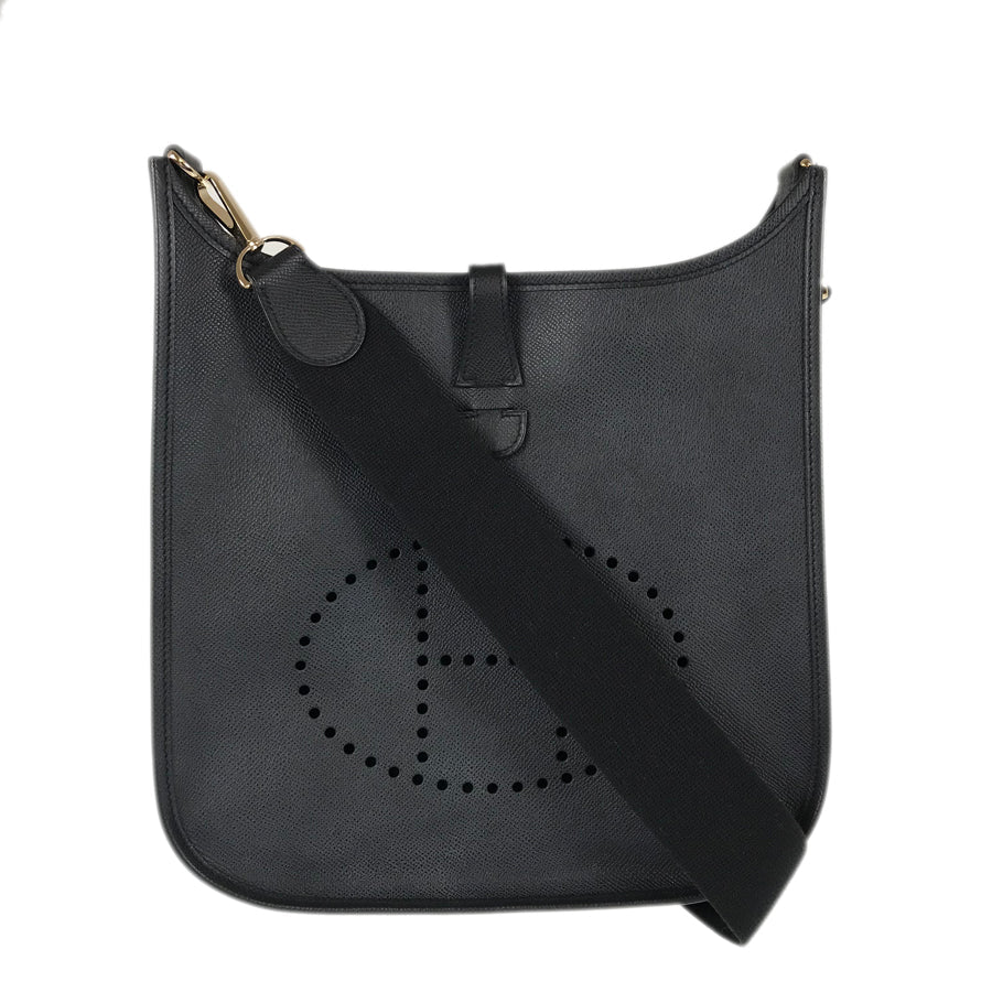 HERMES Evelyn 2 PM ?I engraved 2012 Gold Hardware Shoulder Bag