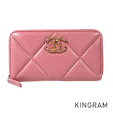 CHANEL Chanel 19 Small AP0948 Long wallet Round zipper