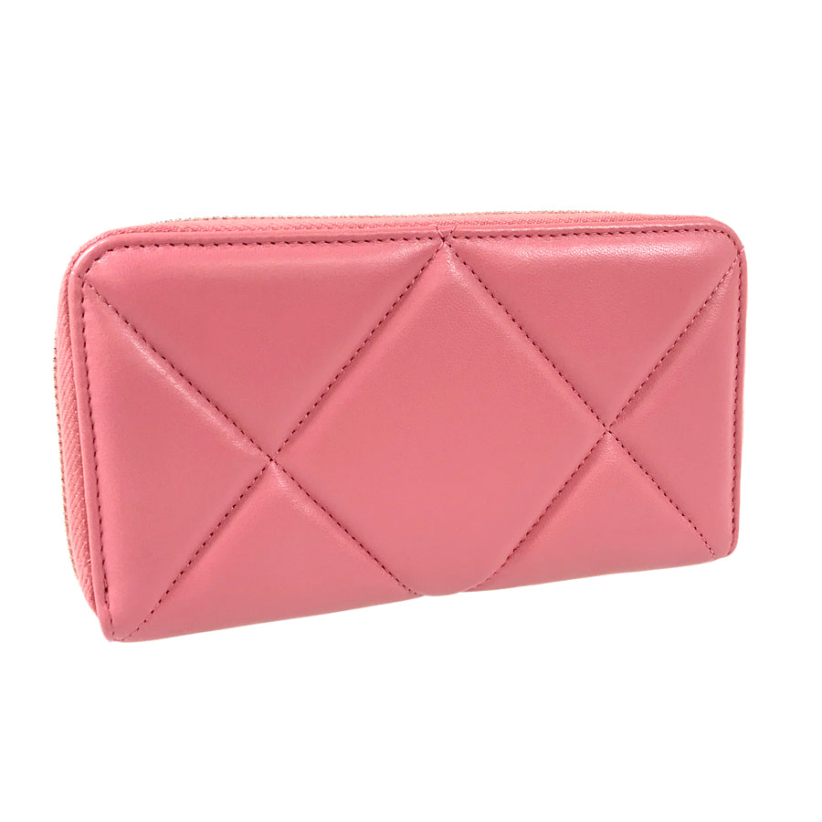 CHANEL Chanel 19 Small AP0948 Long wallet Round zipper