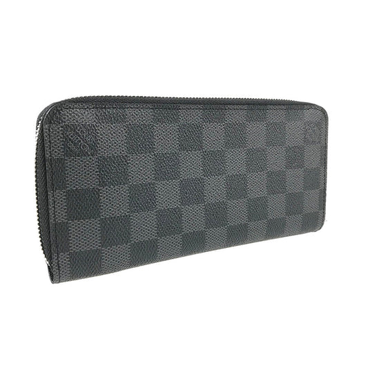 LOUIS VUITTON Damier Graphite Zippy Wallet Vertical N63095 Long wallet Round zipper