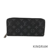 LOUIS VUITTON Monogram Eclipse Zippy Wallet Horizontal M11611 Long wallet Round zipper